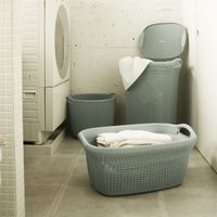 CURVER（カーバー） ニットランドリーバスケット 40L ブルー 1個