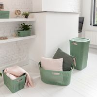 CURVER Infinity（インフィニティ） ランドリーバスケット 40L グリーン 1個