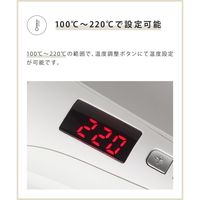 SALONIA（サロニア）　2WAYストレート&カールヘアアイロン シルバーホワイト 32mm I-ne