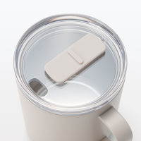 無印良品 目盛り付き 保温保冷 蓋付きマグカップ グレーベージュ 400mL 良品計画