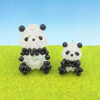 ホビックス HOBBIX ビーズキット 東京ハッピー子パンダ BK-130 BK130 1セット(3個)（直送品）