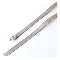 日本紐釦貿易 本革ショルダーストラップ 撥水加工 金具ゴールド 細巾 12mm チョコ KT60-G-C 1袋1本(2袋、合計2本)（直送品）