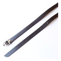 日本紐釦貿易 本革ショルダーストラップ 撥水加工 金具シルバー 細巾 12mm ワインレッド KT60-S-WR 1袋1本(2袋、合計2本)（直送品）