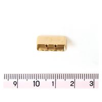 日本紐釦貿易 先止金具 15mm巾 12個 アンティークゴールド SGM-W15-AG 1セット(12個入×5袋/合（直送品）