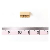 日本紐釦貿易 先止金具 10mm巾 12個 シルバー SGM-W10-S 1セット(12個入×5袋/合（直送品）