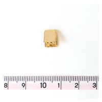 日本紐釦貿易 先止金具 7mm巾 12個 アンティークゴールド SGM-W7-AG 1セット(12個入×5袋/合（直送品）