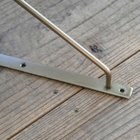 ポッシュリビング ブラケットM アンティークゴールド W1.5×D18.5×H18.5cm アイアン 63316 1セット(2個)（直送品）