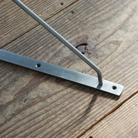 ポッシュリビング ブラケットL シルバー W2×D28×H28cm アイアン 63694 1個（直送品）