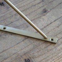 ポッシュリビング ブラケットS アンティークゴールド W1×D15×H15cm アイアン 63188 1セット(2個)（直送品）