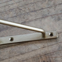 ポッシュリビング ブラケットSS アンティークゴールド W1×D10.5×H10.5cm アイアン 63186 1セット(2個)（直送品）