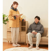 ヒューマンシップス テイジン 速暖半天 すぐぽか チャコールグレー/キャメル S~M a3363411 1枚（直送品）