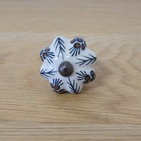 ポッシュリビング セラミックノブ φ3.5cm×D2.5cm セラミック/アイアン 30593 1セット(2個)（直送品）