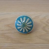 ポッシュリビング セラミックノブ φ3.5cm×D3cm セラミック/アイアン 30598 1セット(2個)（直送品）