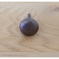 ポッシュリビング アイアンノブ φ3cm×D2.5cm 62538 1セット(3個)（直送品）