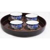 イシダ PC丸盆 平安杢 深30cm 4970736521390 1個