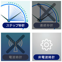 ノア精密 MAG（マグ）知育時計 よ～める ホワイト 直径250ｍｍ[ アナログ ステップ秒針]W-736 WH-Z 1個