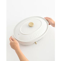 BRUNO オーバルホットプレート(ホワイト) BOE053-WH 1個