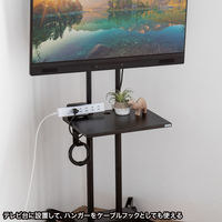 サンワサプライ タップホルダー付きバッグハンガー PDAーSTN72BK 1個