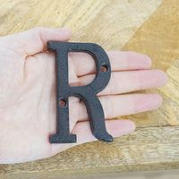 ポッシュリビング アイアンアルファベット 「L」 W5×D0.5×H8cm キャストアイアン 62384 1セット(3個)（直送品）