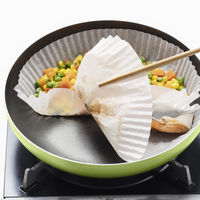 フライパンシート ハーフタイプ 深型 26cm～ クッキングシート シリコン樹脂加工 20枚入 日本製 1箱 アルテム