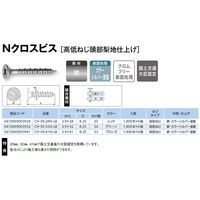 山喜産業　Nクロスビス　ＣＨ３９ー２８ＮーＬＢ　国土交通大臣認定（石こうボード・バラビス）　1ケース(1900本×6箱)（直送品）