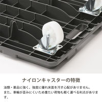 現場のチカラ Matakul 連結平台車 L 耐荷重100kg  樹脂板部に使用済みクリアホルダーからつくった再生材50%配合 1台 オリジナル