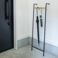 ポッシュリビング ウォールハンガー W32×D10.5×H100cm マンゴーウッド/アイアン 41349 1個（直送品）