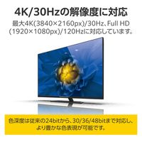 HDMI ケーブル ハイスピード 3m 4K 30Hz ARC ブラック CAC-HD14E30BK3 エレコム 1個（直送品）