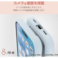 iPhone16 ケース ハイブリッド 衝撃吸収 軽量 薄型 グレージュ PM-A24AHVPGB エレコム 1個（直送品）