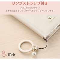 iPhone16 ケース レザー 手帳型 フィンガーストラップ付 ホワイト PM-A24APLFJM2WH エレコム 1個（直送品）