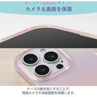 iPhone16 Pro ケース ソフト 耐衝撃 オーロラ ピンク PM-A24CUCAPN エレコム 1個（直送品）