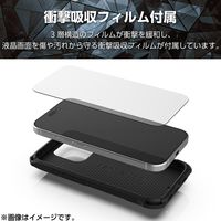 iPhone16 Pro ケース ハイブリッド 衝撃吸収 ブラック PM-A24CZEROBK エレコム 1個（直送品）