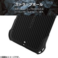 iPhone16 ケース ソフト 滑りにくいグリップテクスチャー 衝撃吸収 ブラック PMWA24AZEROGBK エレコム 1個（直送品）