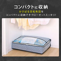 アストロ 活性炭羽毛布団を薄くしまえるケース 171-41 1枚（直送品）