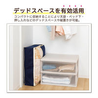 アストロ 消臭羽毛布団保存ケース薄型 ダブル 617-34 1枚（直送品）