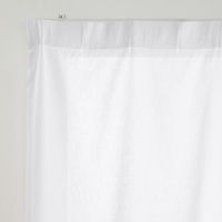 無印良品 遮像 ポリエステルノンプリーツレースカーテン ２枚組 幅１００×丈１７６ｃｍ用 オフ白 1セット（1個（2枚組）×2）