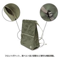 スワン CAPTAIN STAG ナップサック 1317 レッド 1個（直送品）