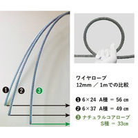 浪速製綱 ナチュラルコアロープ(ナックロック加工) 10mm×6m 1本（直送品）