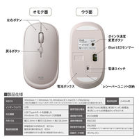 プラス 薄型 持ちハコビ マウス GY TW-MO001 1個（直送品）