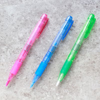 日本紐釦貿易 ノック式水性チャコペン 4.0mm芯 本体+芯(ピンク)1本入 SDY5437 1個