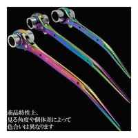 藤原産業 SK11 両口ラチェットレンチスリム 17×21 SPDーR1721CP 1セット(2個)（直送品）