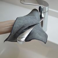 MQ・Duotex プレミアムダブルクロス グレー/クリーム 1枚 イーオクト　マイクロファイバークロス