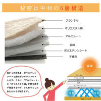 イケヒコ 撥水6層フラン 極厚ラグ 1900×1900mm グリーン 1161721120813 1枚（直送品）