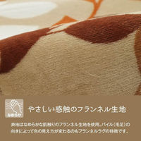 イケヒコ オーバ 柄ラグ 3300×2350mm ブラウン 1270270063901 1枚（直送品）