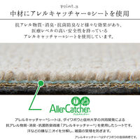 イケヒコ フリッシュ 無地ラグ 江戸間4.5畳 2610×2610mm ブラウン 1340940063502 1枚（直送品）