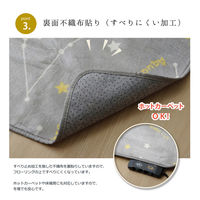 イケヒコ ミリオン 柄ラグ 3000×2000mm グレー 1380000001487 1枚（直送品）