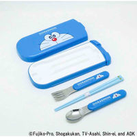 オーエスケー トリオセット ドラえもん お箸 スプーン フォーク 食洗機対応 抗菌 416730 1個（直送品）