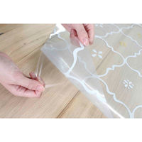 明和グラビア キッチンマット 拭ける 60×120cm 柄物 クリア タイル 428199 1個（直送品）