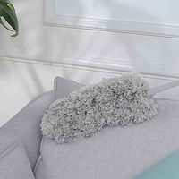 トレードワン ほこり取り マイクロファイバーハンディモップ 乾拭き専用 グレー 459707 1個（直送品）