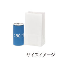 NF耐油角底袋 9-6 白無地 1袋（100枚入）